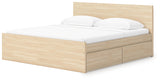 Onita Queen Panel Platform Bed with 2 Side Storage