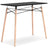 Jaspeni Home Office Desk (Color: Black/Natural)