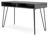 Strumford Home Office Desk (Variation Color: Charcoal/Black)