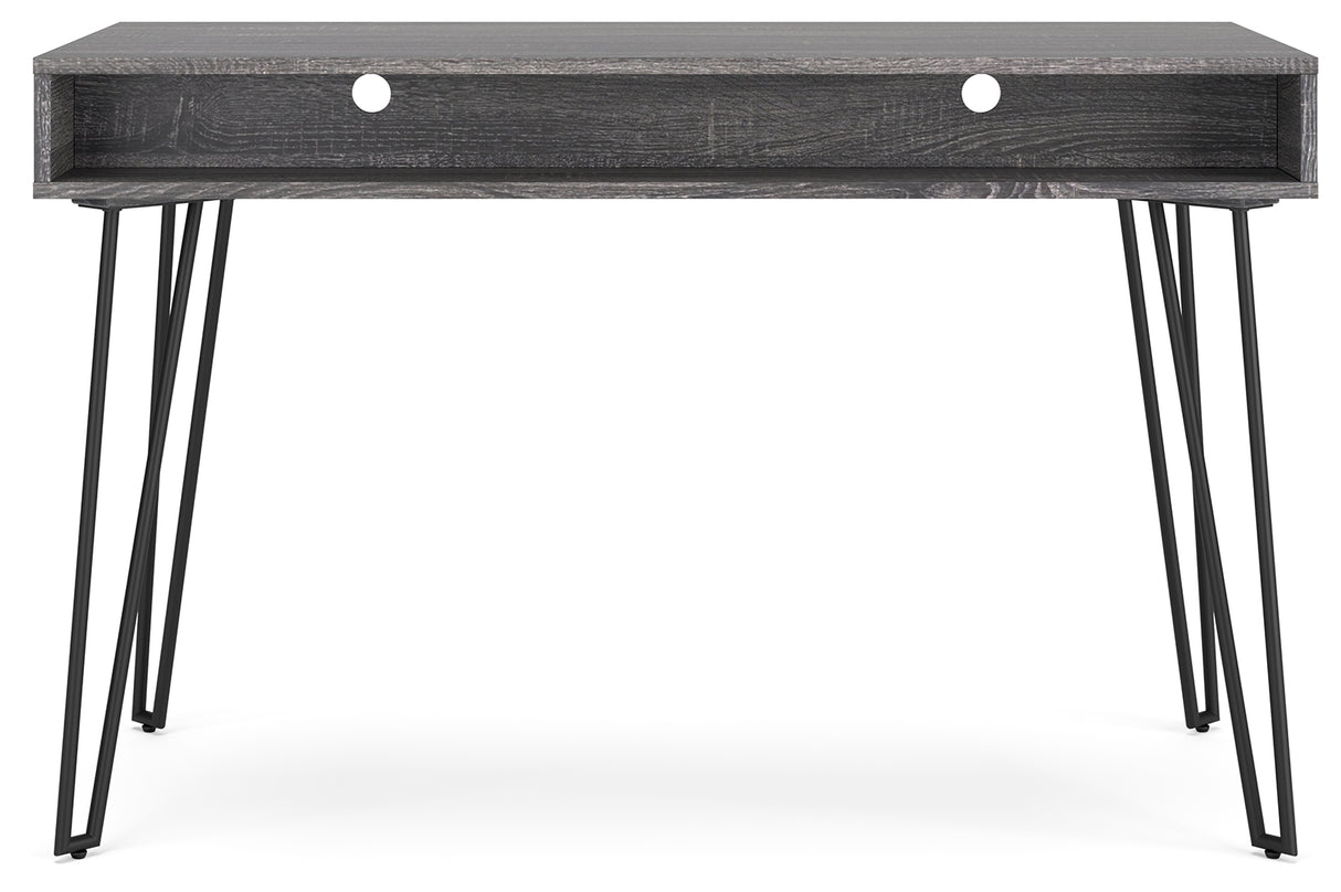 Strumford Home Office Desk (Variation Color: Charcoal/Black)