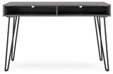 Strumford Home Office Desk (Variation Color: Charcoal/Black)