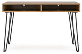 Strumford Home Office Desk (Color: Brown/Black)