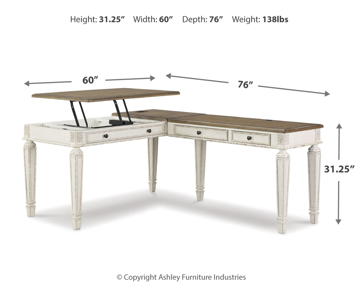 Realyn 2-Piece Home Office Lift Top Desk