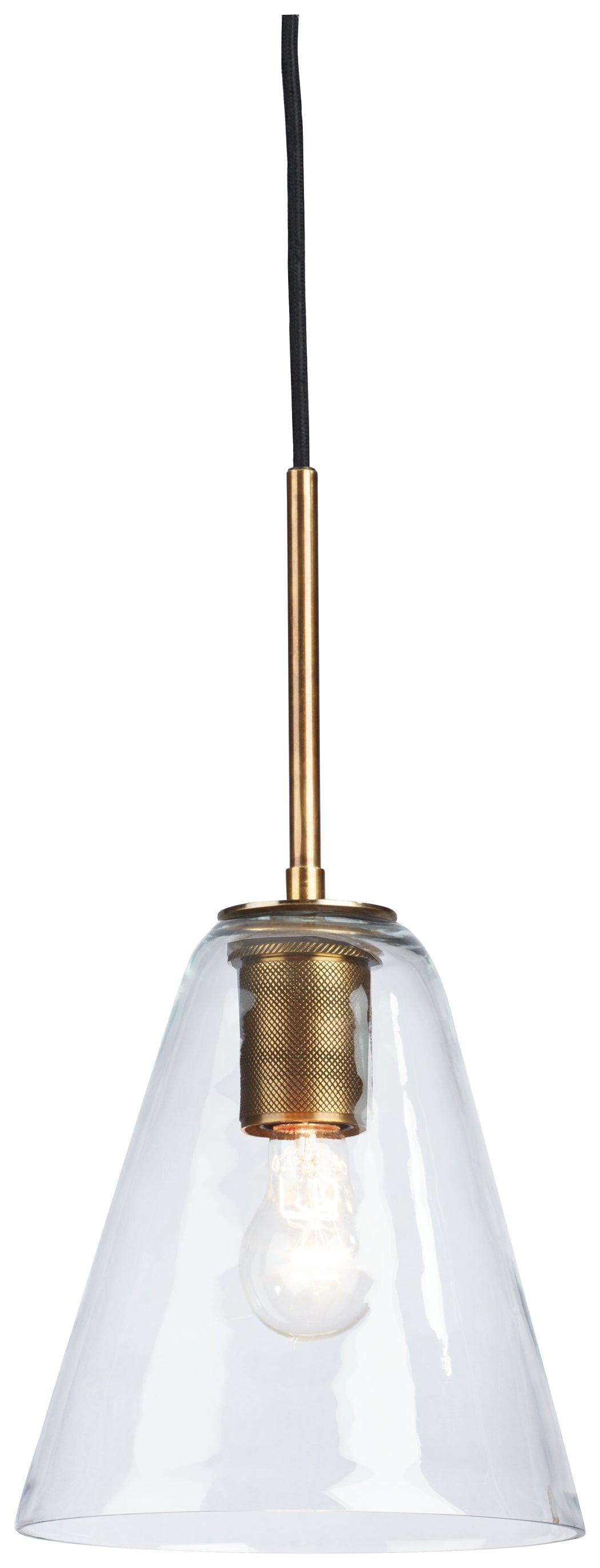 Collbrook Pendant Light (Color: Clear/Brass)