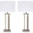 Aniela Table Lamp (Set of 2) (Color: Silver Finish)