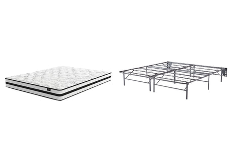 8 Inch Chime Innerspring 2-Piece Mattress with Foundation (King Mattress in a Box, Better than a Boxspring 2-Piece King Foundation)