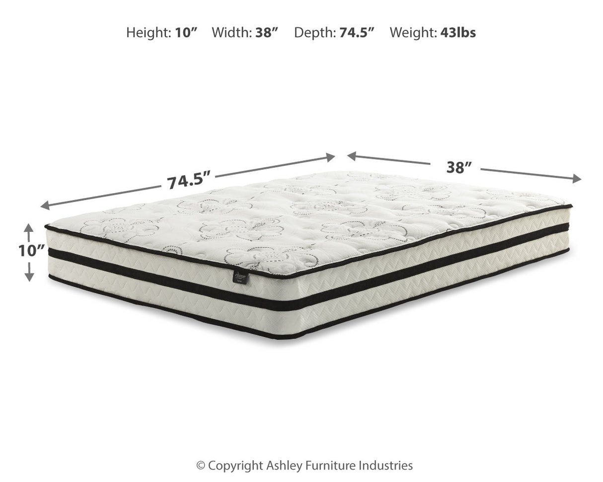 Chime 10 Inch Hybrid California King Mattress in a Box (Variation Bed Size: California King)