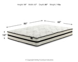 Neilsville 2-Piece Queen Platform Bed with Mattress (Queen Platform Bed, Chime 10 Inch Hybrid Queen Mattress in a Box)