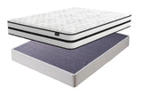 Chime 10 Inch Hybrid 2-Piece Mattress with Foundation (King Mattress in a Box, Foundation King Foundation)