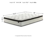 Piperton 2-Piece Twin Platform Bed with Mattress (Twin Platform Bed, Chime 12 Inch Hybrid Twin Mattress in a Box)