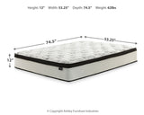 Shawburn 2-Piece Full Platform Bed with Mattress (Full Platform Bed, Chime 12 Inch Hybrid Full Mattress in a Box)