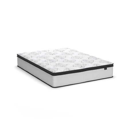 Shawburn 2-Piece Queen Platform Bed with Mattress (Queen Platform Bed, Chime 12 Inch Hybrid Queen Mattress in a Box)