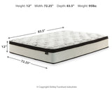 Chime 12 Inch Hybrid California King Mattress and Foundation Set