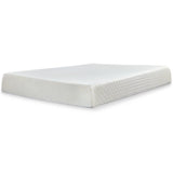 10 Inch Chime Memory Foam 2-Piece Mattress with Foundation (King Mattress in a Box, Foundation King Foundation)