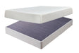10 Inch Chime Memory Foam 2-Piece Mattress with Foundation (King Mattress in a Box, Foundation King Foundation)