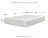 10 Inch Chime Memory Foam 2-Piece Mattress with Adjustable Base (California King Mattress in a Box, Head-Foot Model Best California King Adjustable Base)