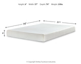 Socalle 2-Piece Twin Platform Bed with Mattress (Twin Platform Bed, Chime 8 Inch Memory Foam Twin Mattress in a Box)