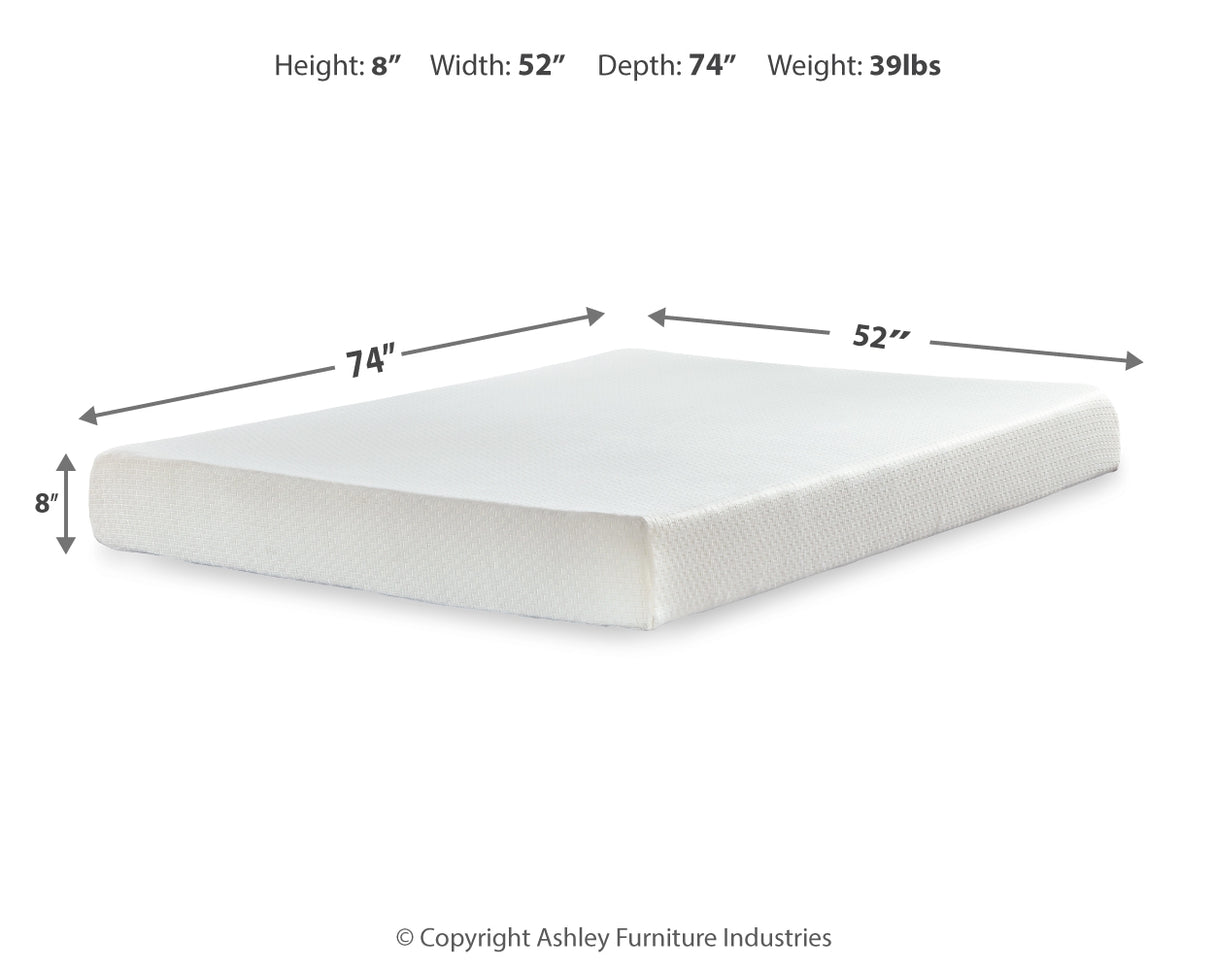 Chime 8 Inch Memory Foam Full Mattress in a Box (Variation Bed Size: Full)