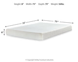 Chime 8 Inch Memory Foam King Mattress in a Box