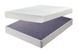 Chime 8 Inch Memory Foam 2-Piece Mattress with Foundation (King Mattress in a Box, Foundation King Foundation)