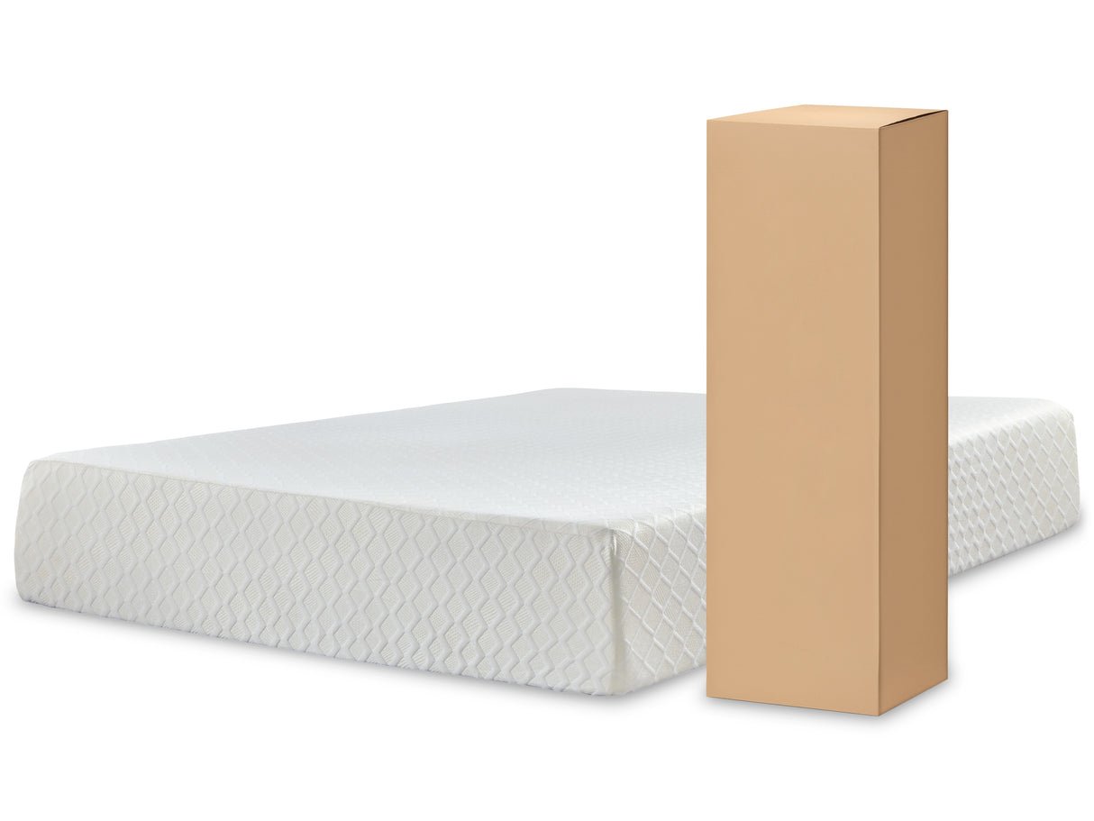 EB3660 2-Piece Queen Platform Bed with Mattress (Calverson Queen Platform Bed, Chime 12 Inch Memory Foam Queen Mattress in a Box)