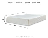 Piperton 2-Piece Twin Platform Bed with Mattress (Twin Platform Bed, Chime 12 Inch Memory Foam Twin Mattress in a Box)