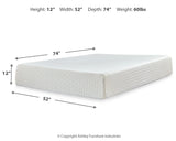 Piperton 2-Piece Full Platform Bed with Mattress (Full Platform Bed, Chime 12 Inch Memory Foam Full Mattress in a Box)