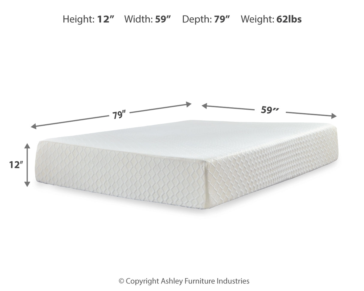 Chime 12 Inch Memory Foam Queen Mattress in a Box (Bed Size: Queen)