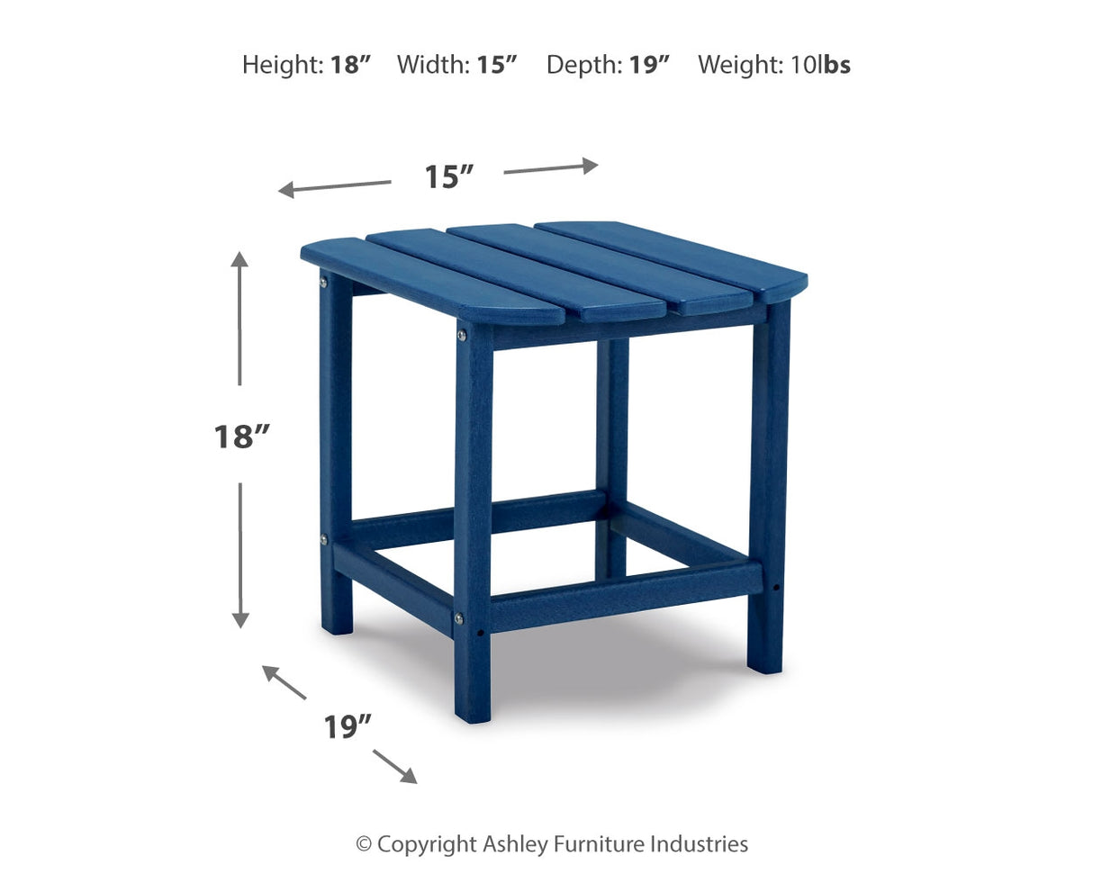 Sundown Treasure End Table (Color: Blue)