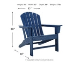 Sundown Treasure Adirondack Chair (Color: Blue)