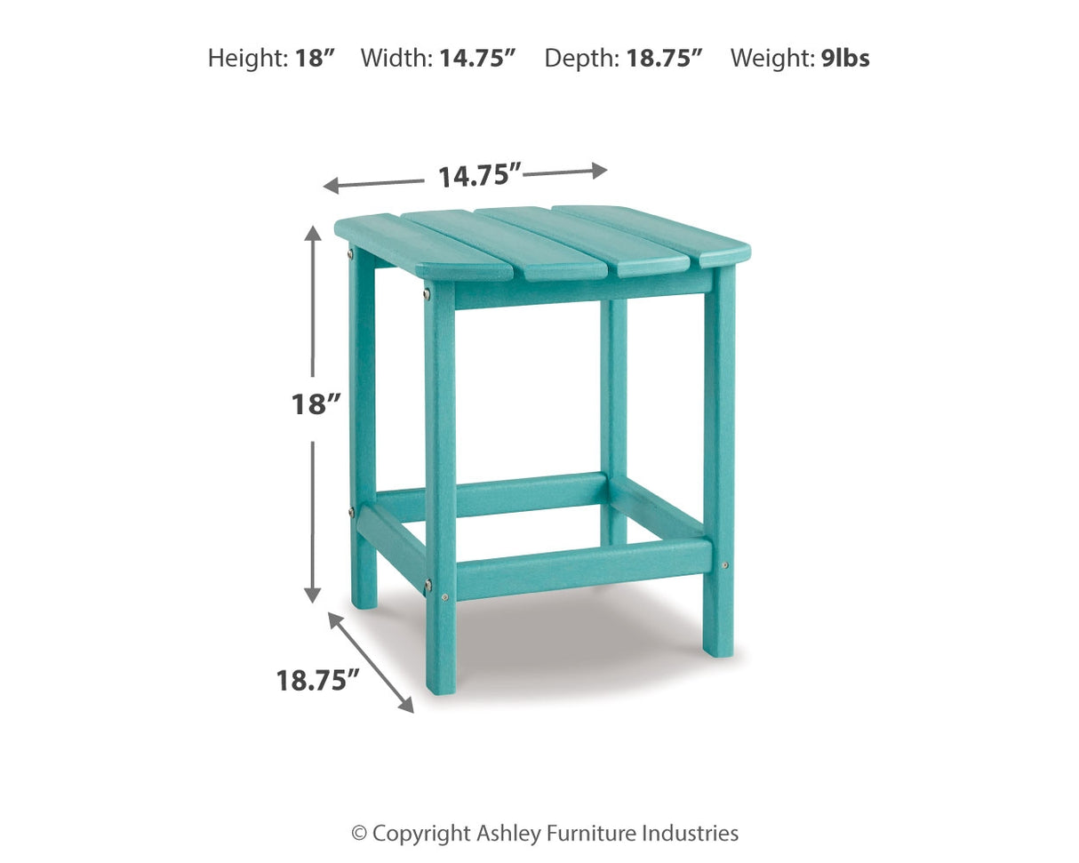 Sundown Treasure End Table (Color: Turquoise)