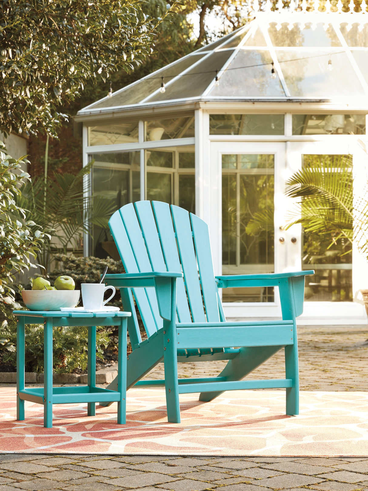 Sundown Treasure Adirondack Chair (Color: Turquoise)