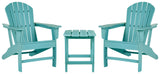 Sundown Treasure 3-Piece 2 Outdoor Chairs with End Table (Adirondack Chair, Adirondack Chair, End Table)