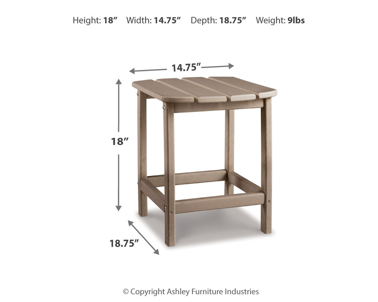 Sundown Treasure 4 Adirondack Chairs and Outdoor End Table