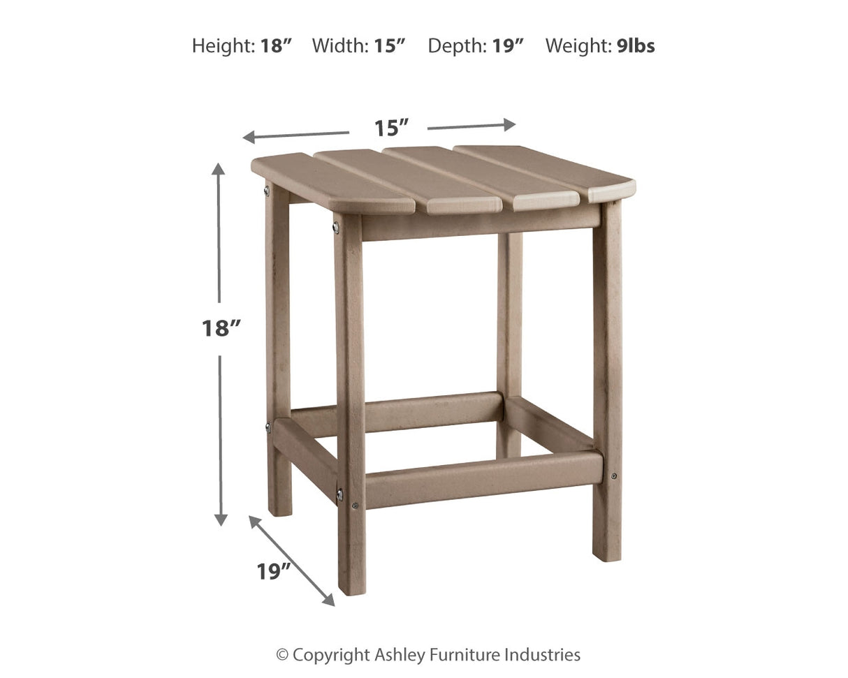 Sundown Treasure 4 Adirondack Chairs and Outdoor End Table