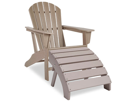 Sundown Treasure 2-Piece Outdoor Adirondack Chair and Ottoman