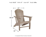Sundown Treasure 3-Piece 2 Outdoor Chairs with End Table (End Table, Adirondack Chair, Adirondack Chair)