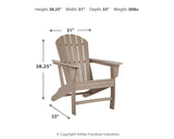 Sundown Treasure 4 Adirondack Chairs and Outdoor End Table