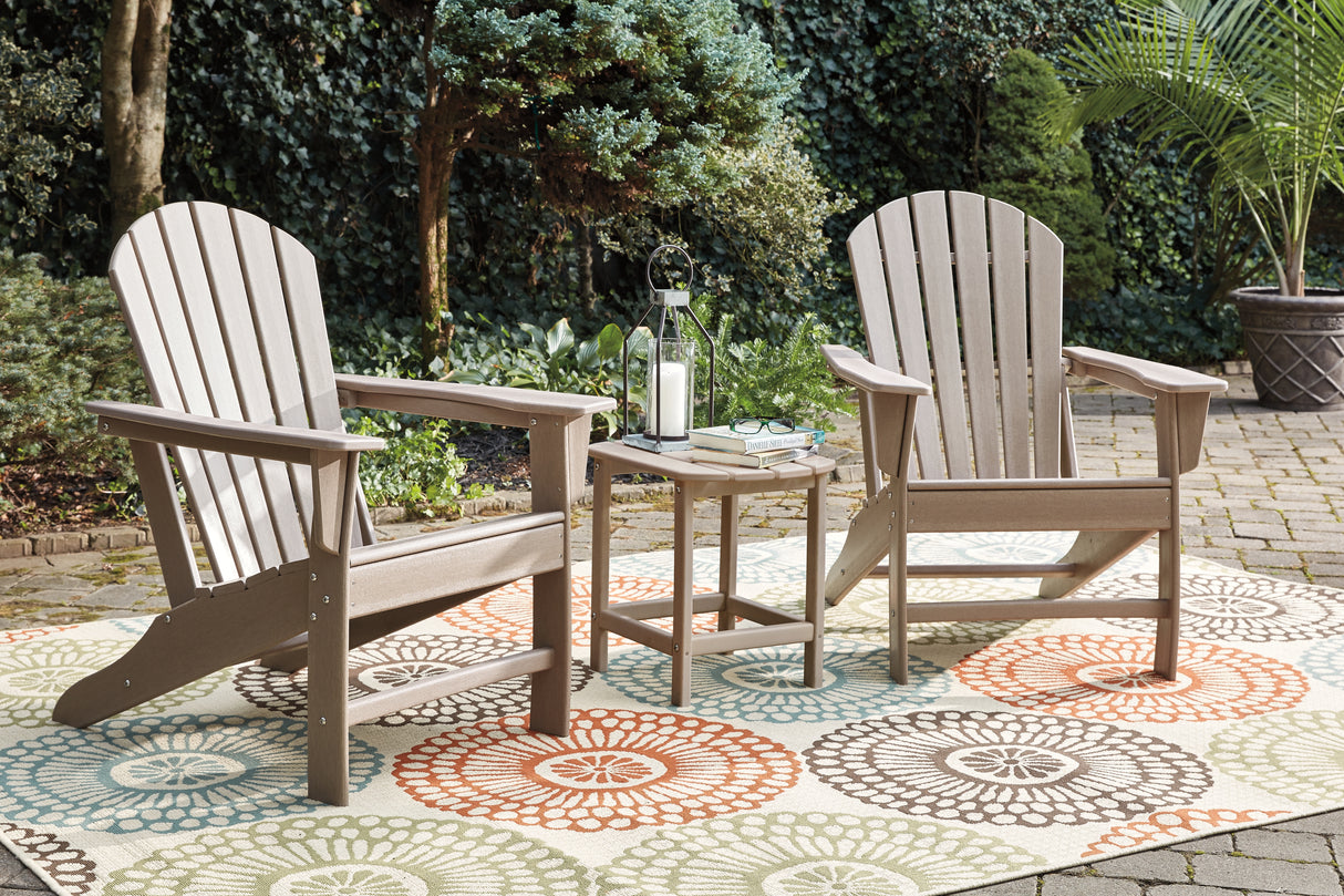 Sundown Treasure 4 Adirondack Chairs and Outdoor End Table