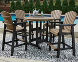 Fairen Trail 3-Piece Outdoor Bar Table and 4 Barstools (Bar Table, Barstool (Set of 2), Barstool (Set of 2))