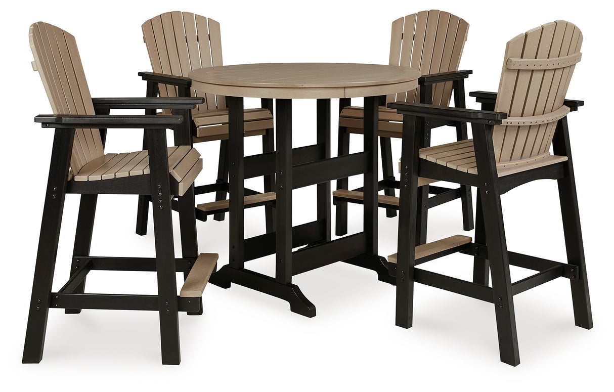 Fairen Trail 3-Piece Outdoor Bar Table and 4 Barstools (Bar Table, Barstool (Set of 2), Barstool (Set of 2))