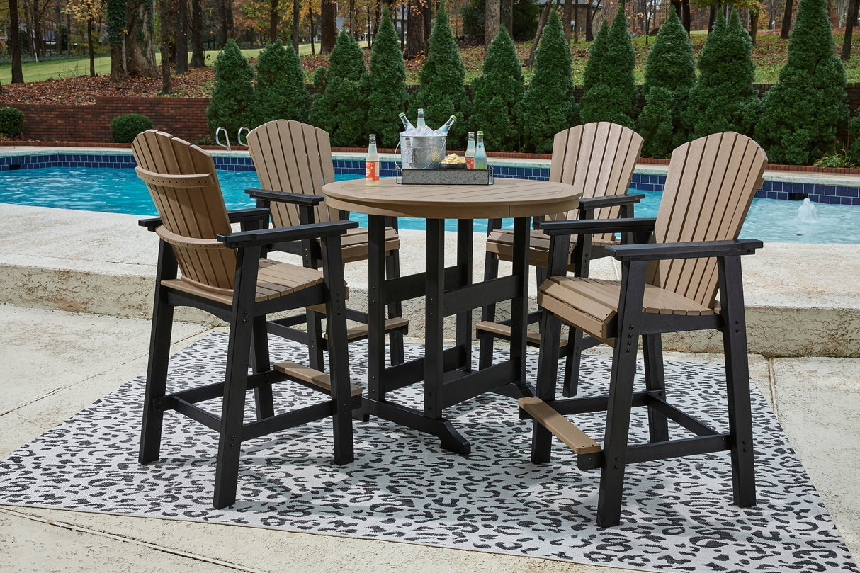 Fairen Trail 3-Piece Outdoor Bar Table and 4 Barstools (Bar Table, Barstool (Set of 2), Barstool (Set of 2))
