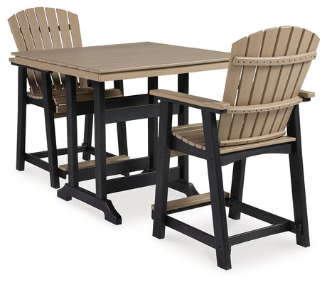 Fairen Trail Outdoor Counter Height Dining Table with 2 Barstools