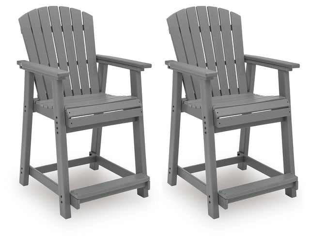Sanctuary Beach Outdoor Counter Height Bar Stool (Set of 2)