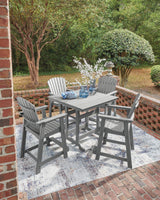 Sanctuary Beach 3-Piece Outdoor Package (Outdoor Counter Height Dining Table, Outdoor Counter Height Bar Stool (Set of 2), Outdoor Counter Height Bar Stool (Set of 2))