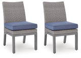 Half Moon Beach Outdoor Side Chair with Cushion (Set of 2)