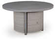 Half Moon Beach Outdoor Fire Pit Table