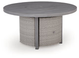 Half Moon Beach Outdoor Fire Pit Table