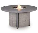 Half Moon Beach Outdoor Fire Pit Table