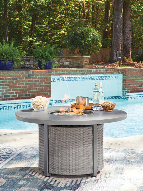 Half Moon Beach Outdoor Fire Pit Table